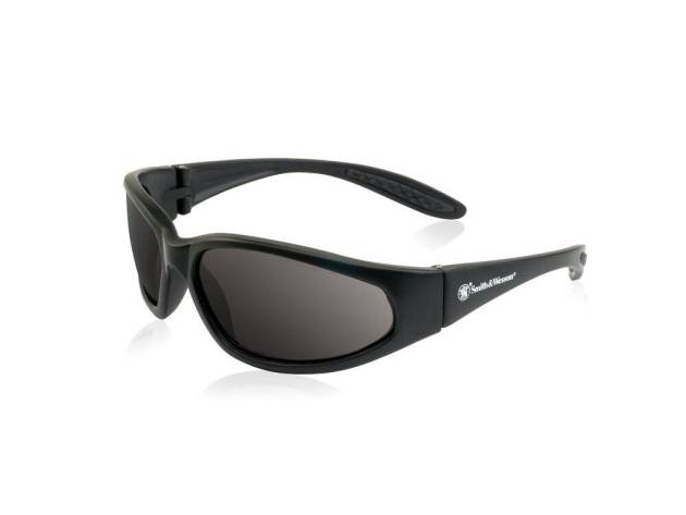 Smith & Wesson Sergeant Shooting Glasses Full Frame Black with Smoke Lens