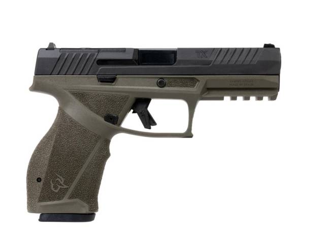 Taurus TX9 Full Size Handgun 9mm Luger 17rd Magazines(2) 4.5" Barrel Matte/Slide OD Green/Frame