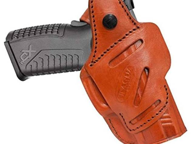 Tagua Leather 4in1 IWB Holster with Snap for S&W J Frame Brown RH