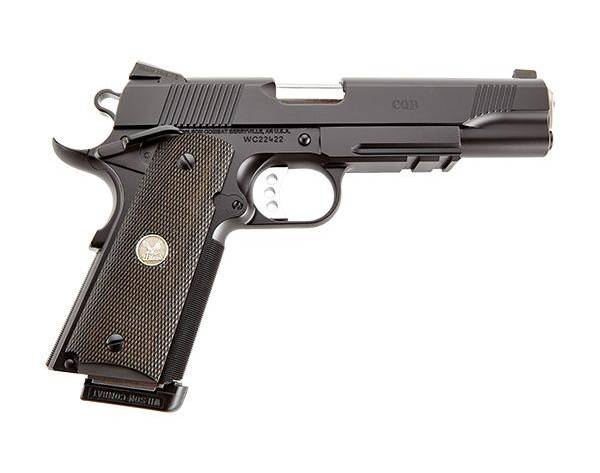 Wilson Combat CQB Lightrail Full-Size Handgun .45 ACP 8rd Magazines (2) 5" Barrel Black Armor-Tuff CA Compliant