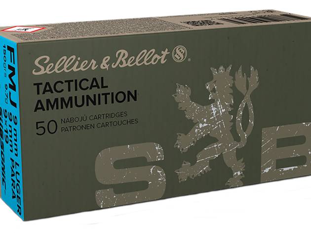 Sellier & Bellot SB9SUBB Handgun Target 9mmLuger Subsonic 150gr Full Metal Jacket 50 Per Box/20 Case