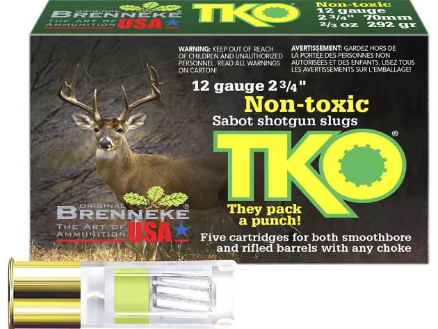 Brenneke SL122TKO TKO  12Gauge 2.75" 2/3oz Slug Shot 5 Per Box/50 Case