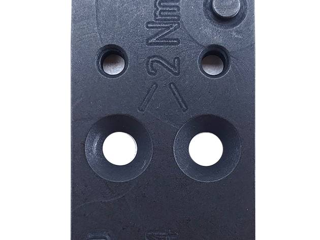 HK 50254264 Optic Plate #4 Black Steel, Fits HK VP9 OR Leupold DeltaPoint Pattern Footprint Mount