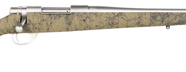 Howa HHS63113 M1500 HS Precision 308 Win 5+1 22", Stainless Steel Metal Finish & Green Black Webbed Fixed HS Precision Stock