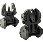 Meprolight USA 403220 FRBS Sight Set Black AR-15 Flip Up Orange Tritium Front/Green Tritium Rear