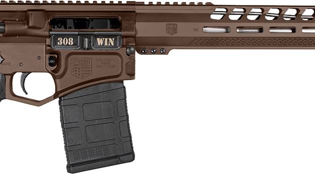 Diamondback DB1032C071 DB10  308 Win 18" 20+1 Midnight Bronze Adjustable Magpul CTR Stock Black Magpul MOE K2 Grip with Black Gold Lower 15" M-Lok