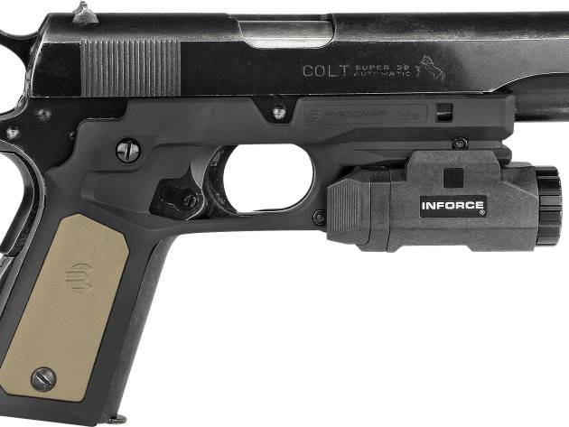 Recover Tactical CC3P0102 Frame Grip  Black Polymer Frame with Interchangeable Black & Tan Panels for Standard Frame 1911