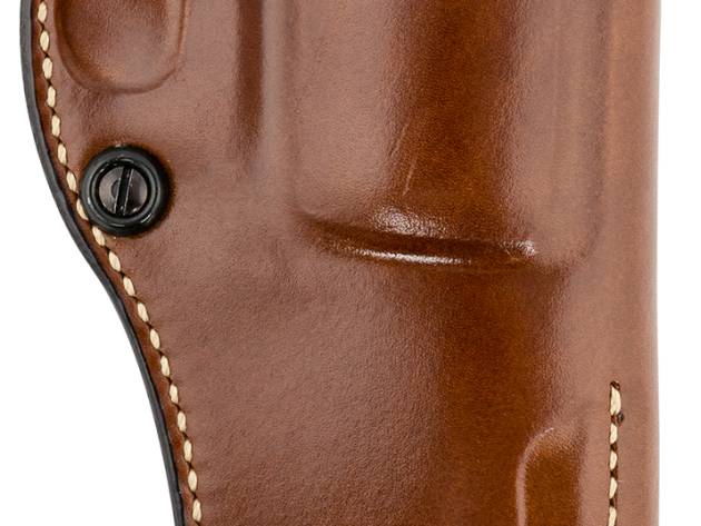 Galco PHX334 Phoenix  OWB Tan Leather Belt Slide Fits Ruger GP100 Fits S&W L Frame Right Hand