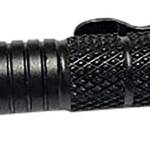 Uzi Accessories UZITACPEN2BK UZI Defender Black Aluminum Self Defense Pen Features Glass Breaker