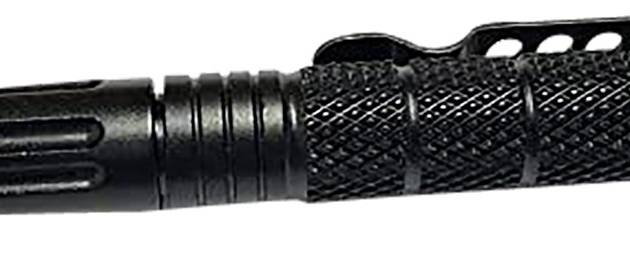 Uzi Accessories UZITACPEN2BK UZI Defender Black Aluminum Self Defense Pen Features Glass Breaker