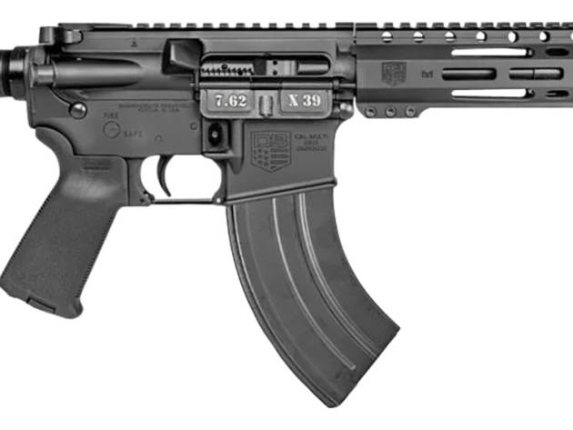 Diamondback DB1915O001 DB15  7.62x39mm 28+1 10", Black, Carbon Lower, 9" M-LOK Handguard, Padded Buffer Tube, Magpul Grip