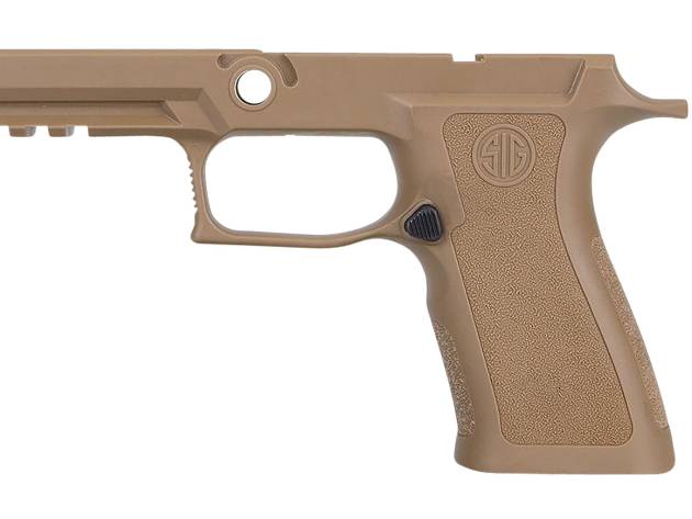 Sig Sauer GRIPMODXCA943SMCOY P320 Grip Module X-Series Carry (Small Size Module), 9mm Luger/40 S&W/357 Sig, Coyote Polymer, Fits Sig P320 (3.90" & 4.70")