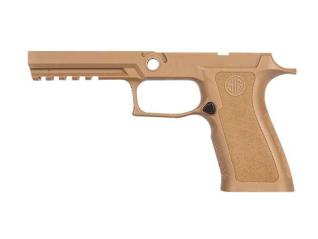 Sig Sauer GRIPMODXF943LGCOY P320 Grip Module X-Series (Large Size Module), 9mm Luger/40 S&W/357 Sig, Coyote Polymer, Fits Full Size Sig P320 (4.70")