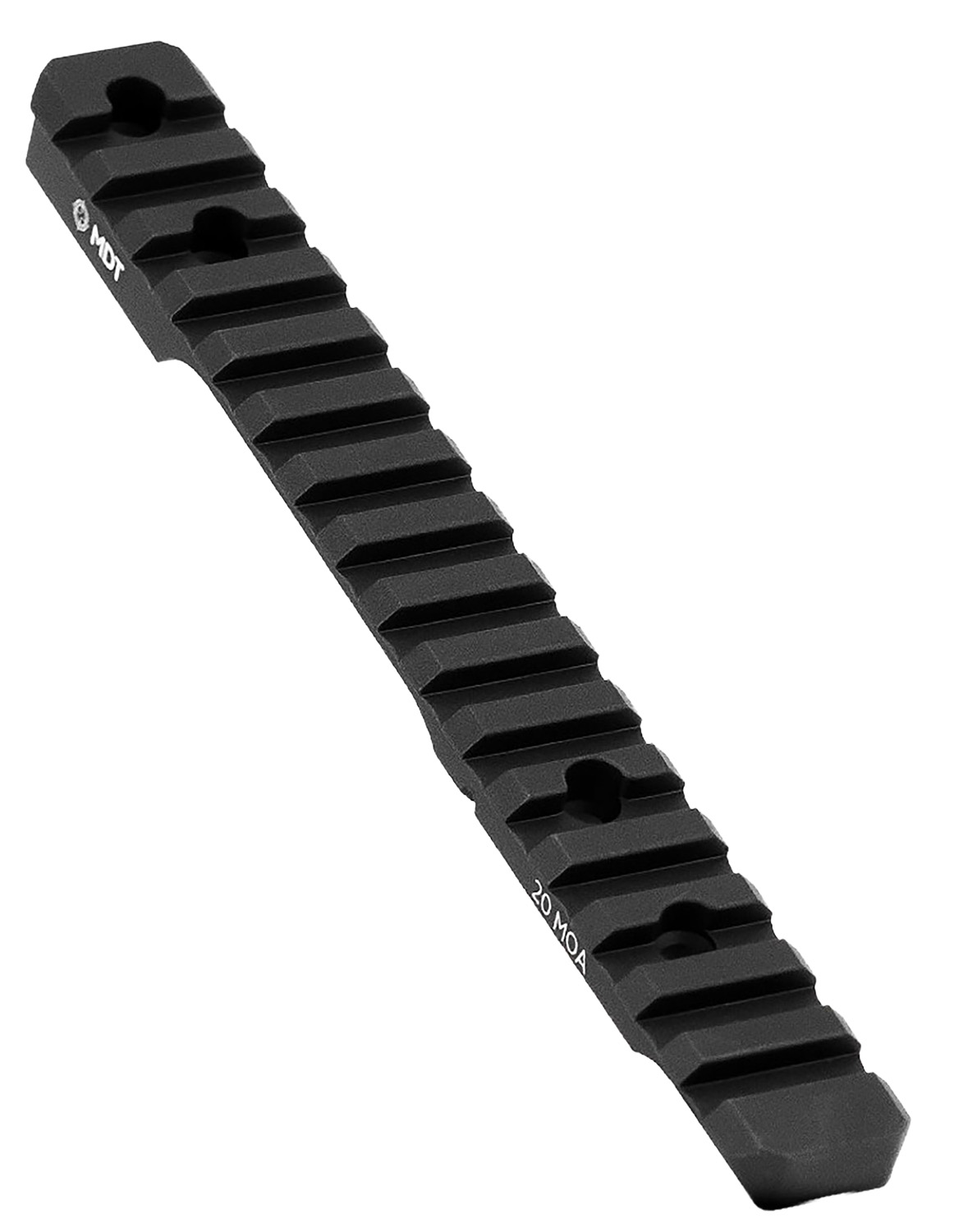Mdt Sporting Goods Inc 102187BLK Picatinny Scope Rail Black Anodized Aluminum 11" Long, Fits Remington 700 SA, 20 MOA