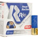 Rio Ammunition RBSM324 Royal BlueSteel 12Gauge 3" 1 1/8oz 4Shot 25 Per Box/10 Case