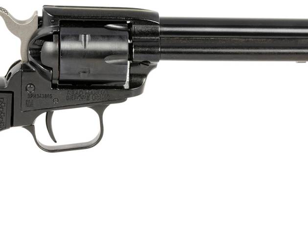 Heritage Mfg RR22B6PGHOL Rough Rider  22 LR 6 Shot, 6.50" Black Oxide Steel Barrel, Black Oxide Zinc Alloy Frame, Black Oxide Cylinder, Black Polymer Grip, Exposed Hammer