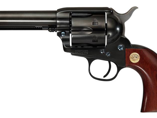 Cimarron MP400B1402 Pistoleer  357 Mag 6 Shot, 4.75" Blued Rifled Steel Barrel, Cylinder, Backstrap & Frame, Walnut Grip