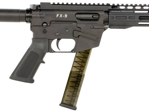 FREEDOM ORDNANCE FX9P8SBM FX-9  9mm Luger 31+1 8" Black Nitride Steel Barrel, M-LOK Handguards, Black Anodized Aluminum Picatinny Rail Receiver, Black SB Mini Brace, AR15 Grip