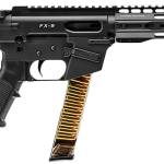 FREEDOM ORDNANCE FX9P10S FX-9 9mm Luger 31+1 10" Black Nitride Steel Barrel, M-LOK Handguards, Black Anodized Aluminum Picatinny Rail Receiver, Black SBA3 Brace, AR15 Grips, Right Hand