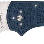 Spyderco C41PCBL5 Native 5 Lightweight 2.95" Folding Spear Point Plain CPM SPY27 SS Blade Cobalt Blue FRN Handle Includes Pocket Clip