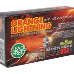 Brenneke SL122OLN Orange Lightning 12Gauge 2.75" 2/3oz Slug Shot 5 Per Box/50 Case