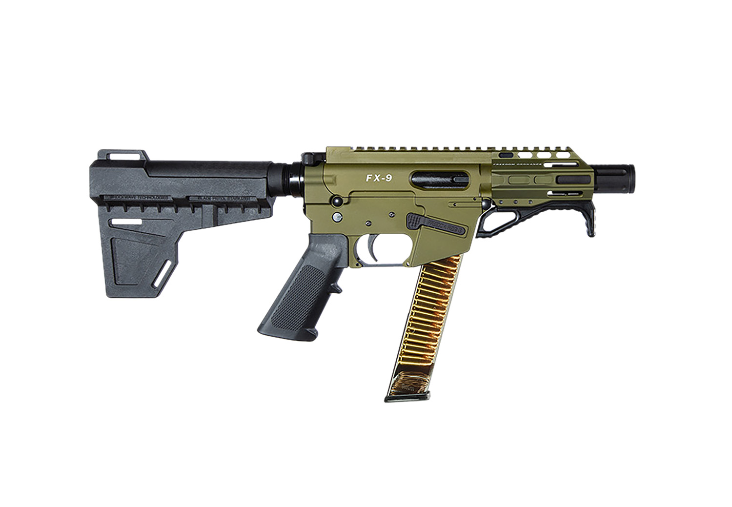 FREEDOM ORDNANCE FX9P4-ODG FX9P 9mm Luger 31+1 4" OD Green