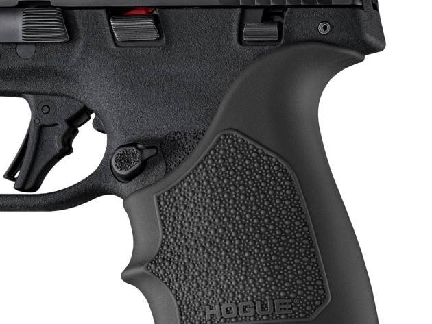 Hogue 18410 Grip Sleeve Handall Beavertail Black Rubber