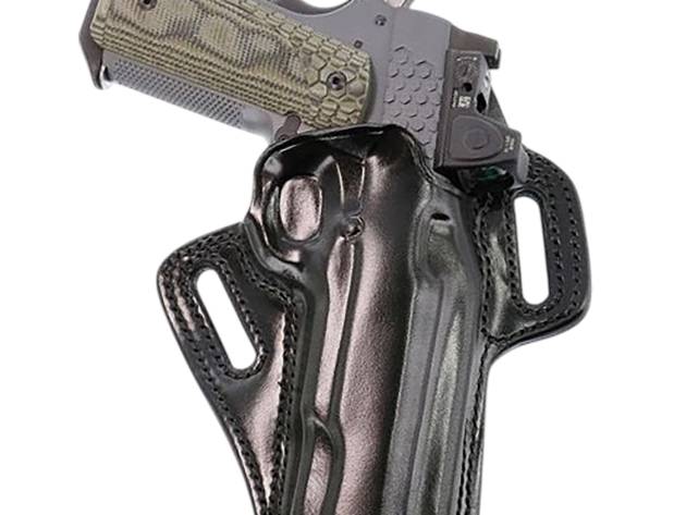 Galco APO212RB APO Strongside/Crossdraw OWB Black Steerhide Fits Kimber 1911 5" Right Hand