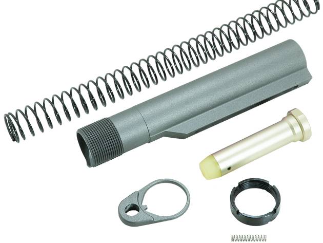 Timber Creek Outdoors ARBTKT Buffer Tube Kit  Tungsten AR-15/AR Style