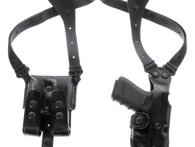 Galco VHS4212RB VHS 4.0 Shoulder System Black Leather Fits 1911 Fits 5" Barrel Ambidextrous