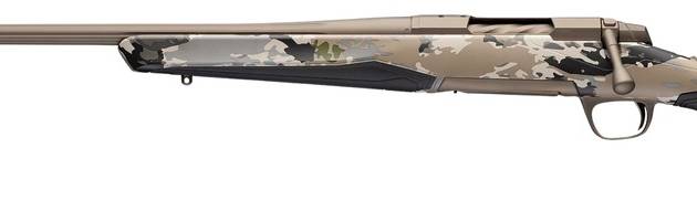 Browning 036125218 X-Bolt 2 Speed Full Size 308 Win 4+1 22" Smoked Bronze Cerakote Fluted Threaded Barrel & Steel Drilled & Tapped Receiver, Ovix Camo w/Black Overmold Adj Vari-Tech Synthetic Stock, L