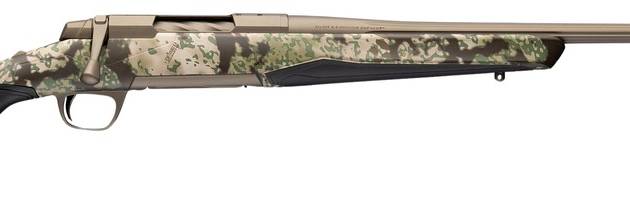 Browning 036138224 X-Bolt 2 Speed 270 Win 4+1 22" Smoked Bronze Cerakote Fluted Threaded Barrel & Steel Drilled & Tapped Receiver, Kryptek Obskura Transitional Camo Adj Vari-Tech Synthetic Stock, Righ