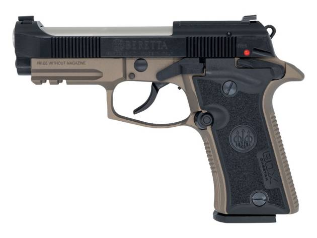 Langdon Tactical Tech 80X32ZTJBN Beretta Cheetah 80X 32 ACP 12+1 3.90" Stainless Barrel, Black Bruniton Carbon Steel Optic Ready/Serrated Slide, Bronze Anodized Aluminum Frame w/Picatinny Rail, Textur