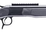CVA CR4447 Scout 338 ARC 1rd 16.50" Matte Blued Threaded Barrel & Receiver w/DuraSight Rail, Stealth Gray Synthetic Stock