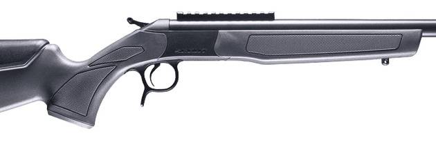 CVA CR4447 Scout  338 ARC 1rd 16.50" Matte Blued Threaded Barrel & Receiver w/DuraSight Rail, Stealth Gray Synthetic Stock