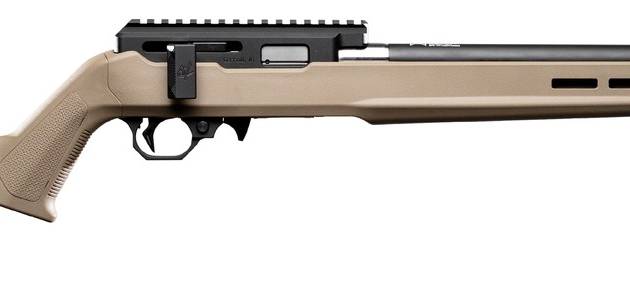 Angstadt Arms AAVV22BMFR Vanquish Summit 22 LR 10+1 18.50" Black Ported Barrel, Black Hardcoat Anodize Aluminum Receiver w/Picatinny Rail, Flat Dark Earth Magpul X-22 Hunter Synthetic Stock
