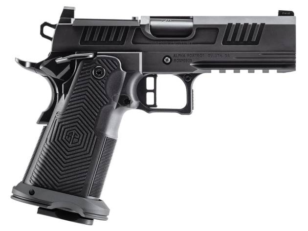 Alpha Foxtrot AA39X2CID-XDBK17 AF1911 Romulus 10mm Auto 18+1 4.25" Black DLC Stainless Steel Bull Barrel, Optic Ready/Serrated Slide & Frame w/Beavertail & Picatinny Rail, RMR/RMSc Footprint