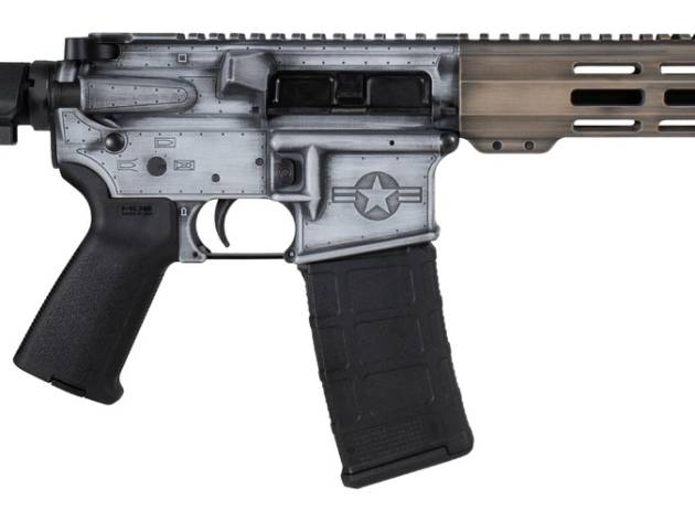Shark Coast Tactical SCC07534WHOG-P Warthog 5.56 NATO 30+1 10.50" Black Nitride Threaded Barrel, Aluminum Receiver w/Picatinny Rail, M-LOK Handguard, Polymer SB Tactical SBA3 Brace, Magpul MOE Grip, R