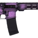 Shark Coast Tactical 300-133-1000-25 Valkyrie 5.56 NATO 30+1 16" Black Melonite Threaded Barrel, Distressed Purple Cerakote w/Norse Engraving Aluminum Receiver w/Picatinny Rail, M-LOK Handguard, Magpu