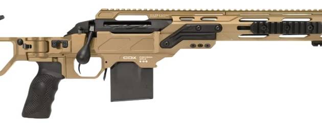 Cadex Inc CDXSSCOV308165CP20I2E1 CDX-SS Seven S.T.A.R.S. Covert Compact 308 Win 10+1 16.50" Black DLC Fluted Threaded Barrel, Hybrid Tan Cerakote Receiver w/Picatinny Rail, M-LOK Handguard, Hybrid Tan