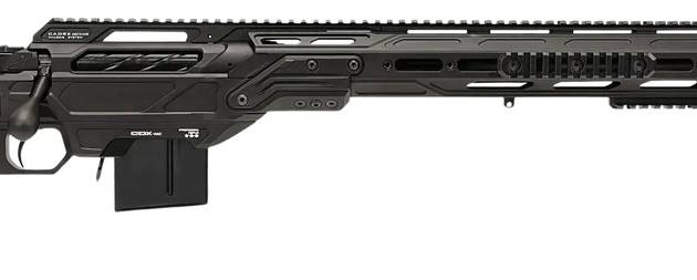 Cadex Inc CDXMCKRKN33827BR30I2D3 CDX-MC Kraken 338 Lapua Mag 5+1 27" Black DLC Match Grade Threaded Barrel, Black DLC Receiver w/Picatinny Rail, M-LOK Handguard, Black Adjustable Folding Buttstock, Bl