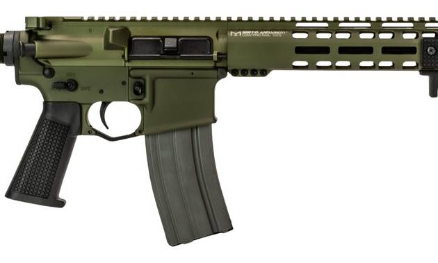 Griffin Armament MK1PATROLWHG-W MK1 Patrol 223 Wylde 30+1 14.50" Black Anodized Barrel, Warhawk Green Anodized Aluminum Receiver w/Picatinny Rail, M-LOK Handguard, Griffin Extreme Condition Black Poly