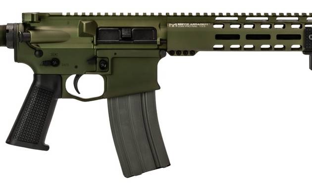 Griffin Armament MK2PATROLWHG-W MK2 Patrol 223 Wylde 30+1 14.50" Black Anodized Barrel, Warhawk Green Anodized Aluminum Receiver w/Picatinny Rail, M-LOK Handguard, Griffin Extreme Condition Black Poly