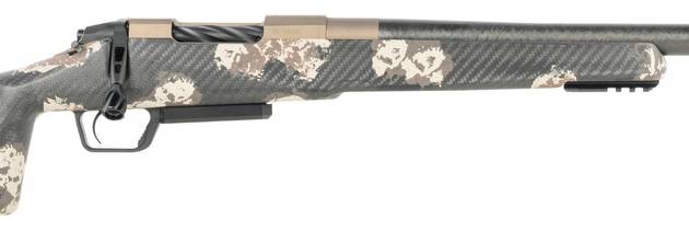 Fierce Firearms  CT Rival XP 2.0 7mm PRC 20" Carbon Fiber Threaded Barrel, Smoked Bronze Cerakote Titanium Drilled & Tapped Receiver, Integral Rail Forend, Desert Shadow Camo Adj Comb Carbon Fiber Sto