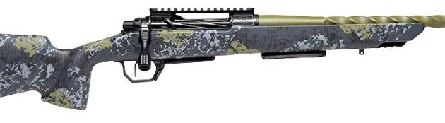 Horizon Firearms HRF-VE2-280A-22R Venatic 2 280 Ackley Improved 22" Sage Green Spiral Fluted Threaded Barrel, Black DLC Receiver w/Picatinny Rail, Arca Rail Forend, Artic Moss Iota EKO X Carbon Fiber