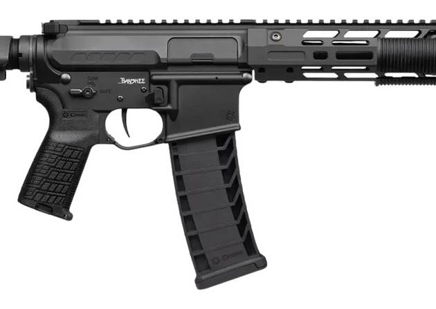 CMMG 94A68CD-AB Zeroed Banshee Mk4 9mm Luger 33+1 6.50" Black Nitride Threaded Barrel, Black Armor Cerakote Aluminum Receiver w/Picatinny Rail, M-LOK Handguard, Black Polymer CMMG RipBrace, CMMG Zeroe