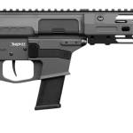 CMMG 45AEA70-TNG MkG 45 ACP 13+1 6.50" Black Nitride Threaded Barrel. Tungsten Cerakote Aluminum Receiver w/Picatinny Rail, M-LOK Handguard, Black Polymer CMMG RipBrace, CMMG Zeroed Grip, Ambidextrous