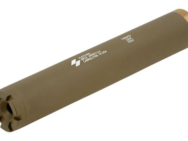 Fletcher Rifle Works TAQUITOTAN Taquito 22LR 1" Tan Stainless Steel/Aluminum 1/2"x28