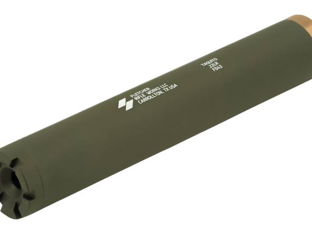 Fletcher Rifle Works TAQUITOODG Taquito 22LR 1" OD Green Stainless Steel/Aluminum 1/2"x28