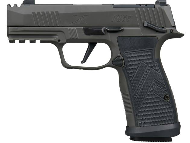 Sig Sauer 365AXGCA9LEGIONMSCA P365 AXG Legion 9mm Luger 10+1 3.10" Legion Gray Cerakote Integrated Compensator/Optic Ready/Serrated Slide, Legion Gray Cerakote Stainless Steel Frame w/Picatinny Rail,
